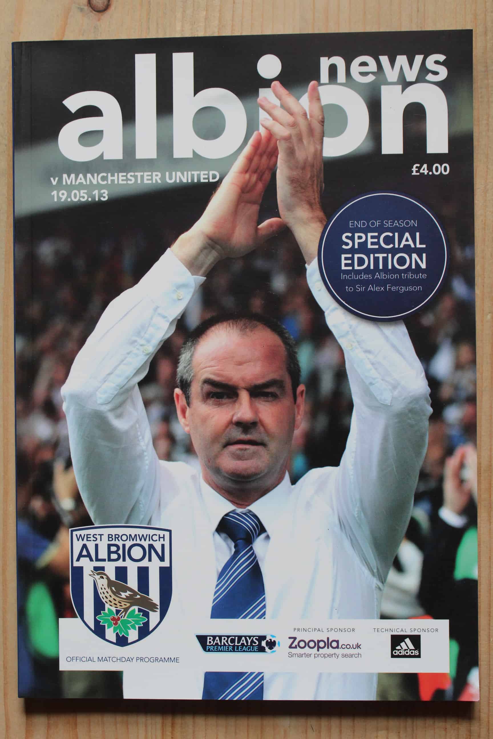 West Bromwich Albion FC  v Manchester United FC